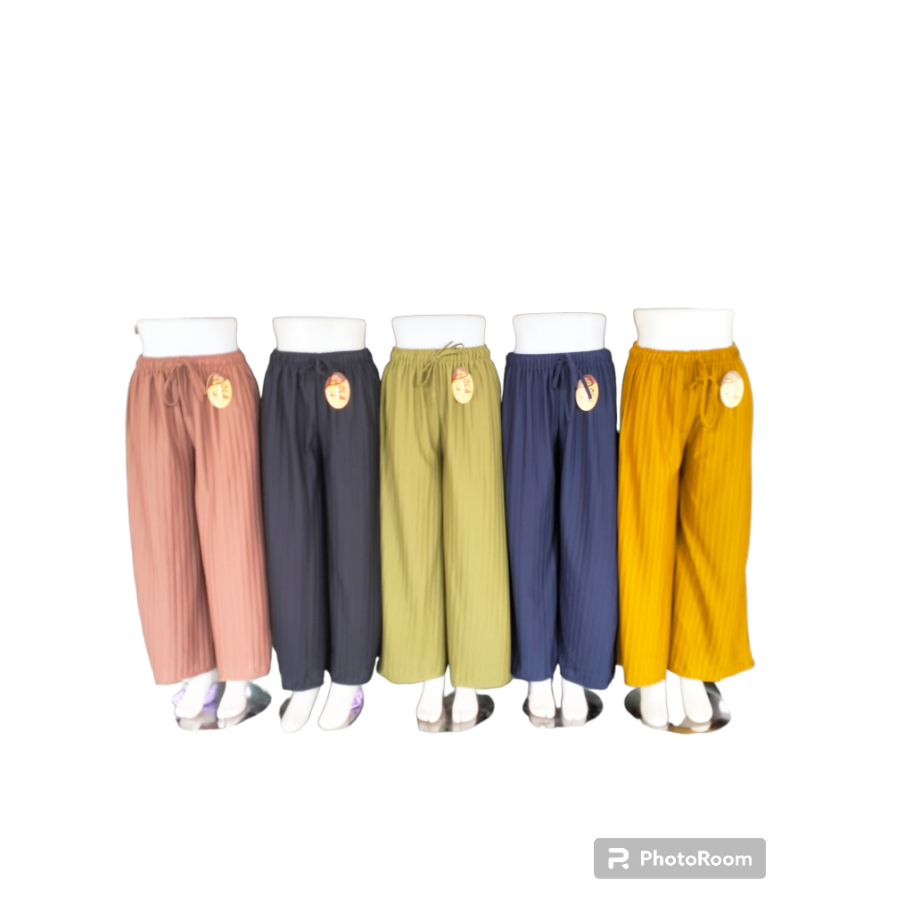BARU  Celana Panjang Knit / Kulot Knit / Celana Wanita Bahan Knit
