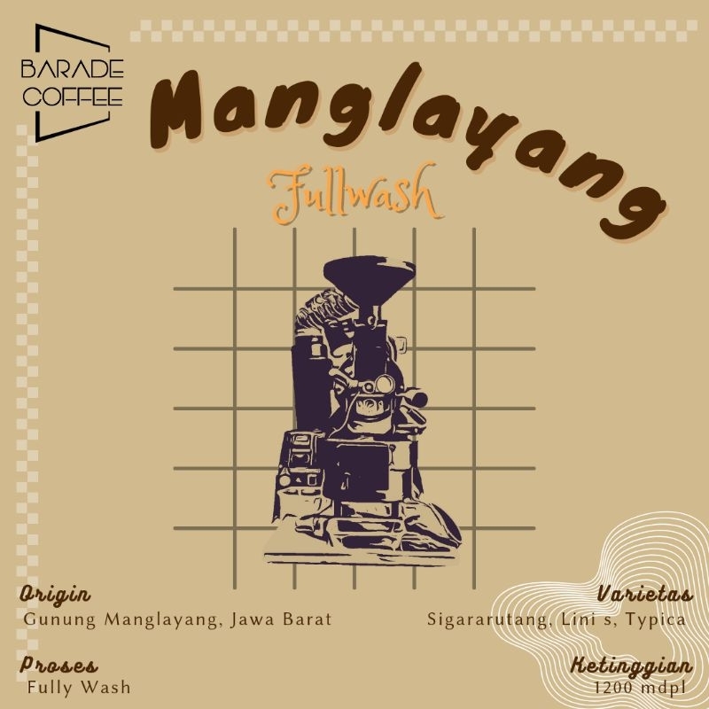 

Kopi Arabika Manglayang Fullwash 200gr biji / bubuk