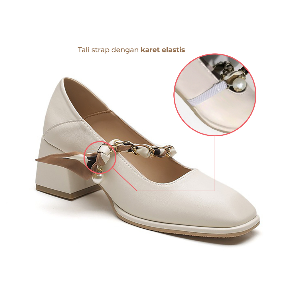 Sepatu Perempuan Kasual Hak Tahu Sepatu Kerja Wanita Ala Korean Docmart Cewek Kekinian Import SK-060