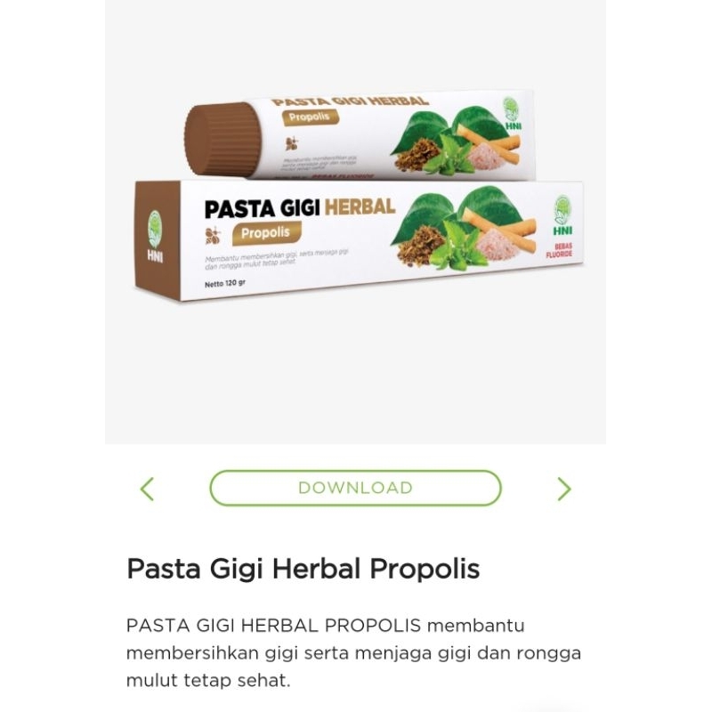 PASTA GIGI HERBAL HDI, HNI &amp; SR-12