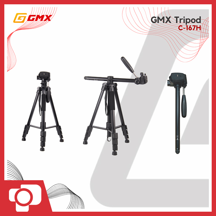 GMX C-167H Horizintal Overhead Pan Head Tripod Monopod Flatlay C167H