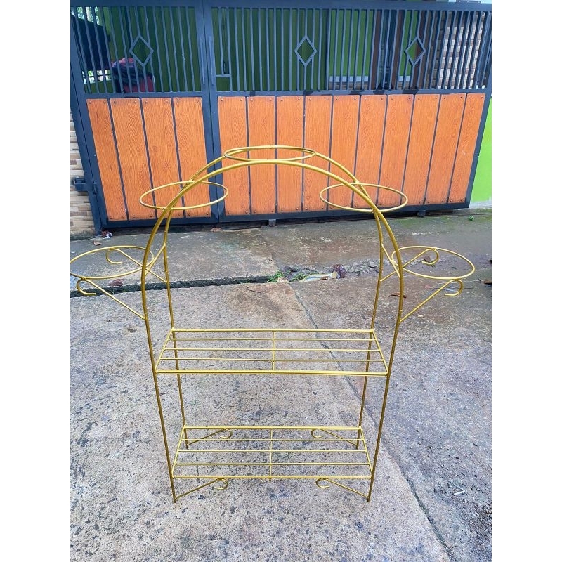 Adelonz Besi Tebal&Besar 8 Mm Rak Bunga 11 Dudukan Pot / Rak Pot Tanaman / Rak Pot Mewah / Rak Pot /