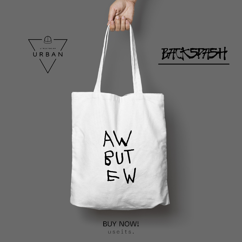 Totebag Tas Aesthetic Kata - Kata Custom Pria Wanita - Totebag Keren Lucu TPC