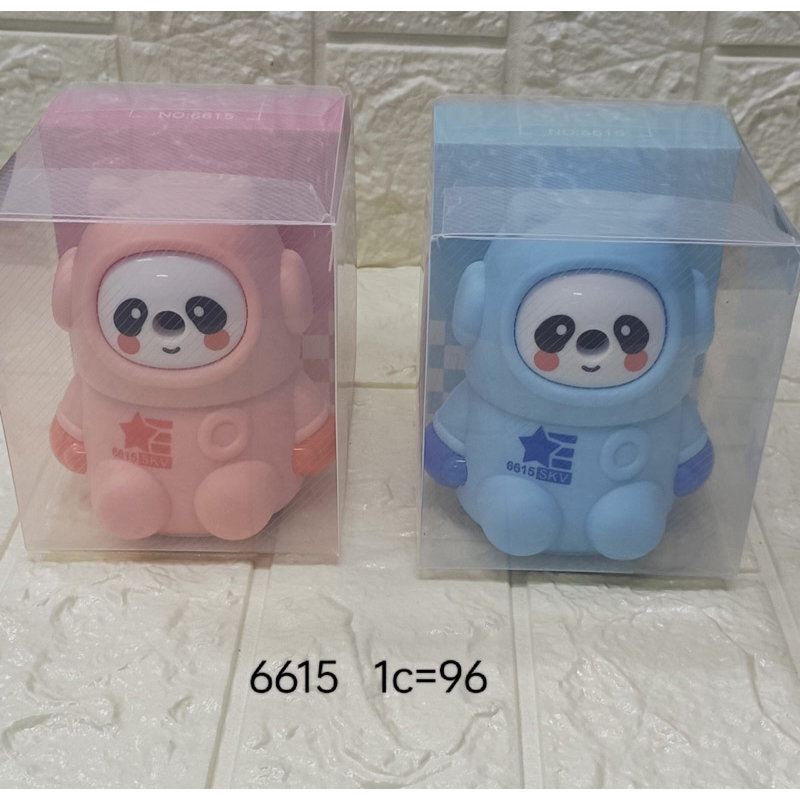 

rautan pensil meja putar bentuk panda astronot satuan