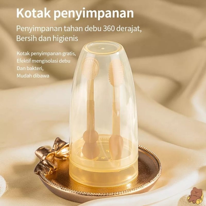 Sikat Gigi Bayi Dan Sikat Lidah Bayi PPSU 3in1BPA Free