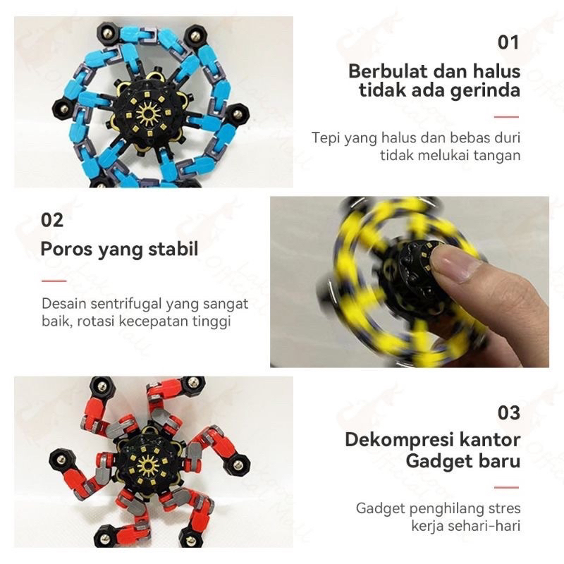 MJ88 Mainan Fidget Spinner Robot Transformer Terbaru /Mainan Penghilang Stress /Spinner Robot terbaru /Mainan Anak Robot Gangsing /Mainan Edukasi Anak Kreatif New Finger Fingertip Spinner Gyro Super Murah