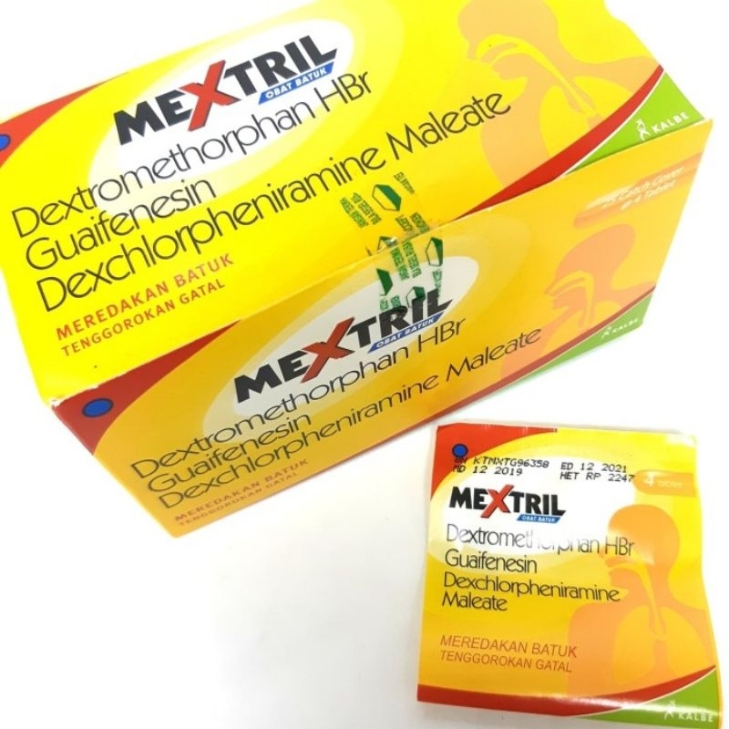 mextril box isi 100 tablet / mextril obat batuk murah