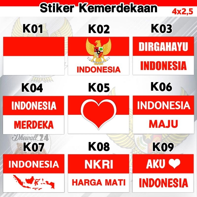 

Stiker Pipi Stiker Kemerdekaan isi 20pcs