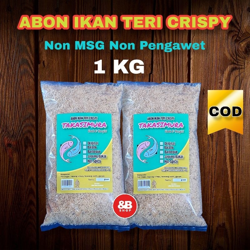 

Abon ikan teri Crispy kiloan (1 kg) | lauk kering | seafood | abon bayi