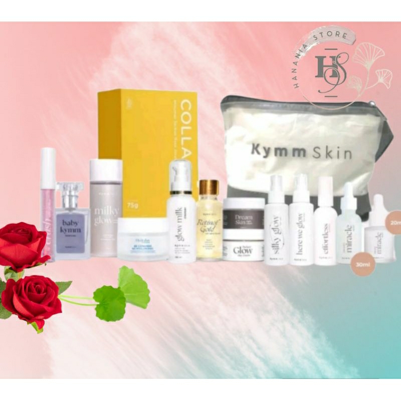 Kymmskin Paket Lengkap Kymm Skin Perawatan Wajah Skincare Paket Glowing Acne Flek