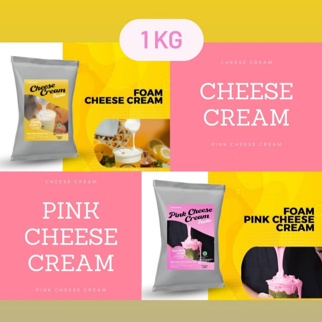 

1kg Cheese Cream/Whip Cream/Macchiato Cream Topping Minuman Makanan Kekinian