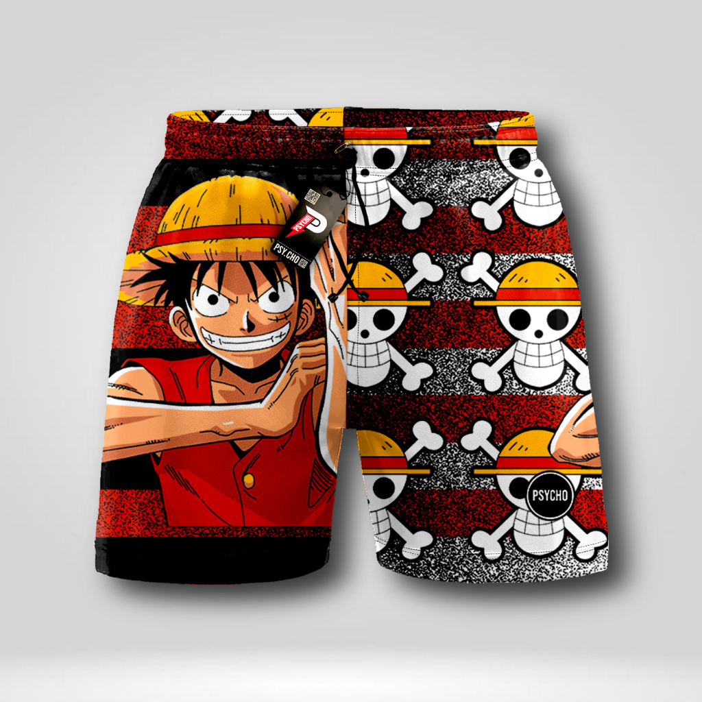 Celana pendek boxer pria wanita| Pakaian dalam boxser kolor | Bokser pantai bahan katun| Celana tidur santai - Psycho P1787