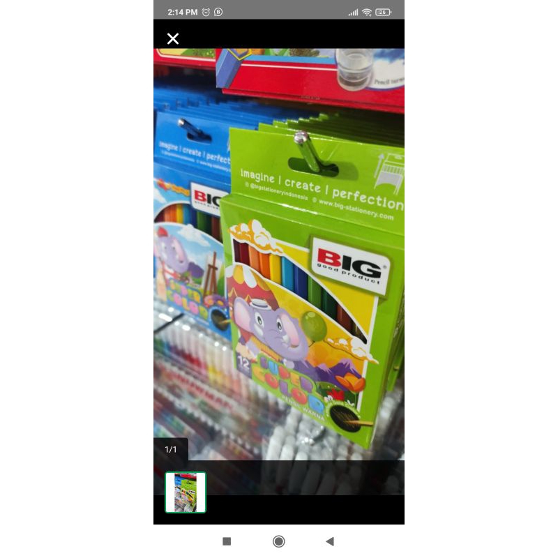 

pensil warna big colors isi 12