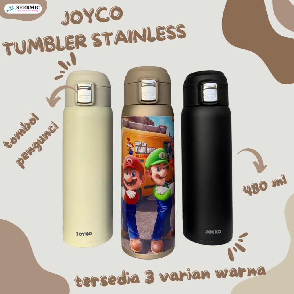 Cetak Custom Print UV Tumbler Botol Termos Tokyo Japan  Stainless Design Bebas Gambar suka suka