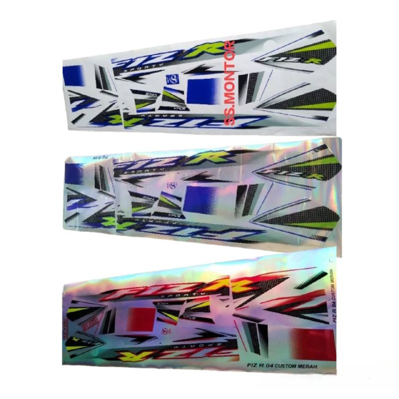 Striping Stiker Fiz r Fiz R Custom Biru Putih 2004