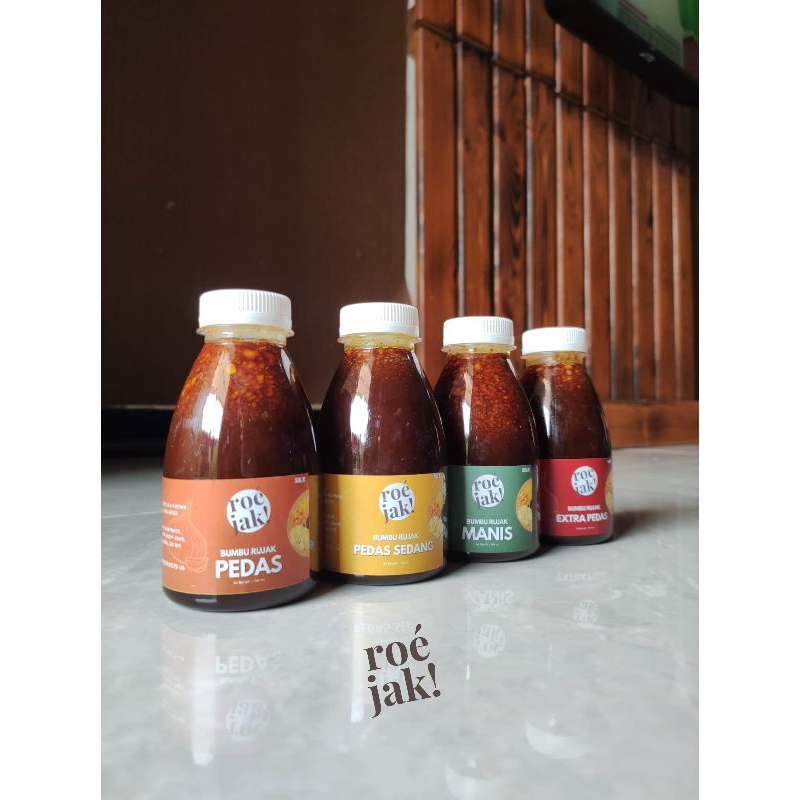 

Roejak Bumbu Rujak Manis 150 ml (Manis, Pedas Sedang, Pedas dan Extra Pedas)