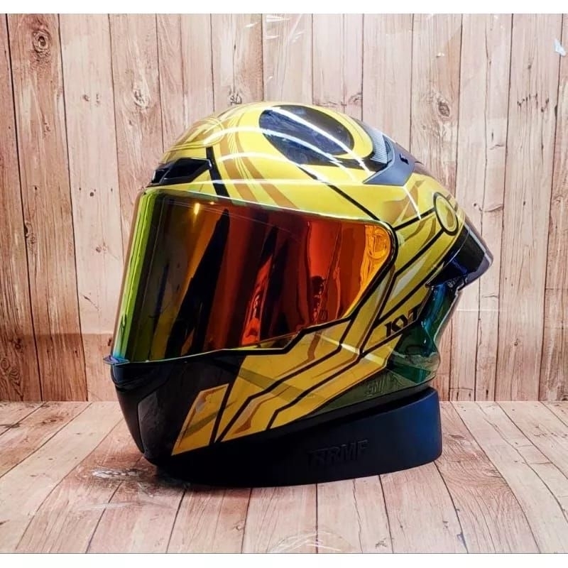HELM KYT TT COURSE MARVEL LOKI LIMITED EDITION PAKET GANTENG
