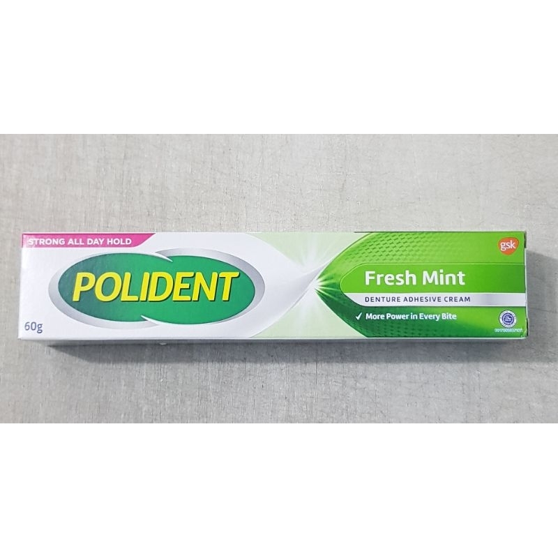 Polident Fresh Mint 60gr - Pelekat / Lem Gigi Palsu