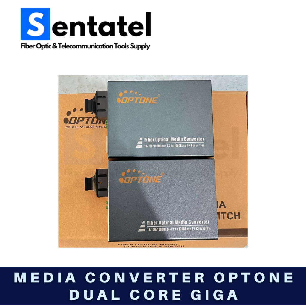 OPTONE MEDIA CONVERTER 10/100/1000 DUAL CORE GIGA