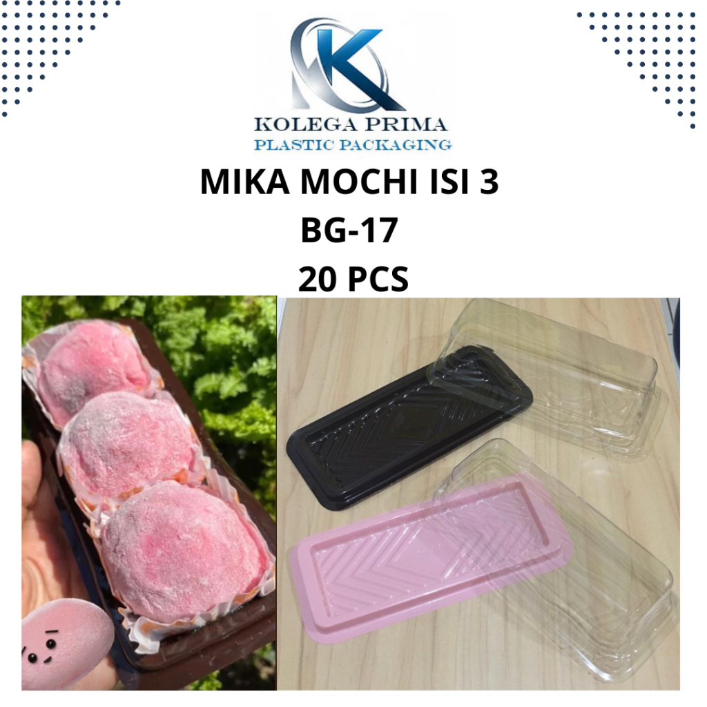 MIKA DONAT MINI ISI 3/ TRAY BOLU GULUNG/ MIKA BG 17/ MIKA MOCHI/ MIKA MURAH ISI 20PCS