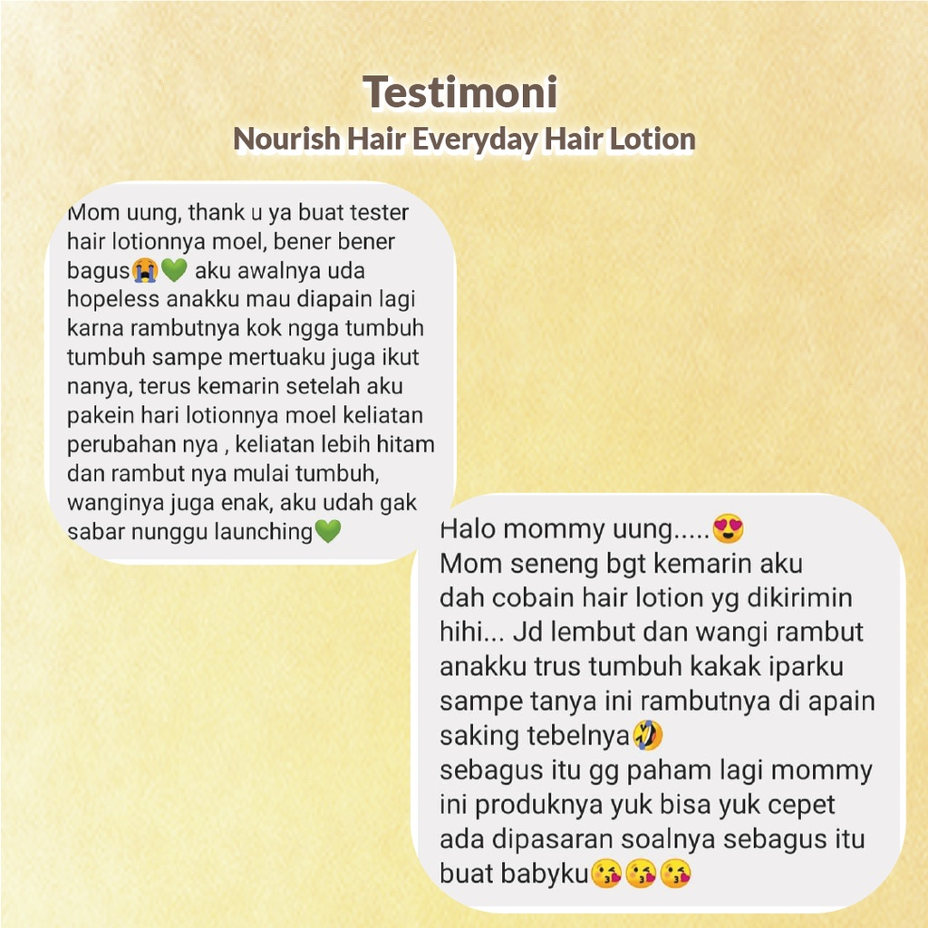 Moell Nourish Hair Everyday Hair Lotion Bayi Lotion Rambut Bayi 100ml - READY MANADO