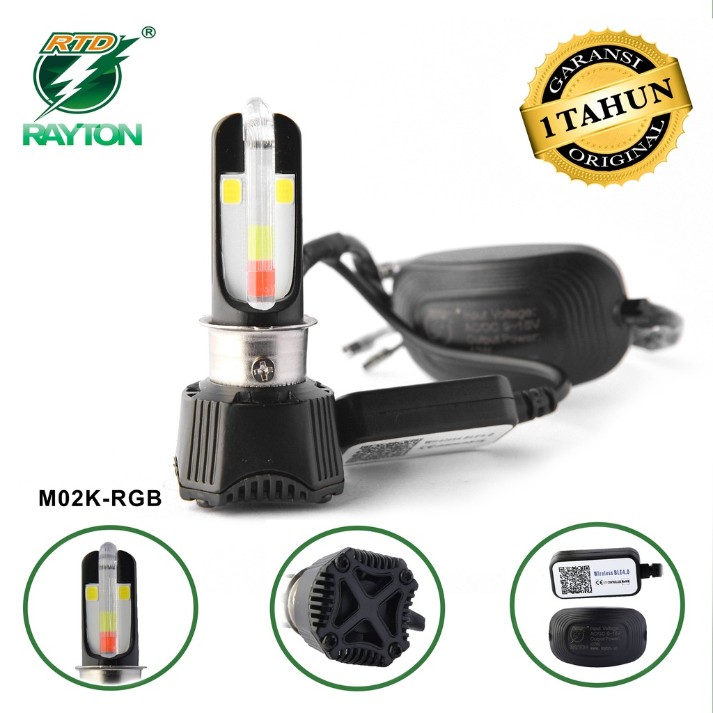 RTD Rayton Led Motor Lampu Depan Motor / Lampu Utama / Lampu Motor Led Rayton RTD LED Otomotif M02K-