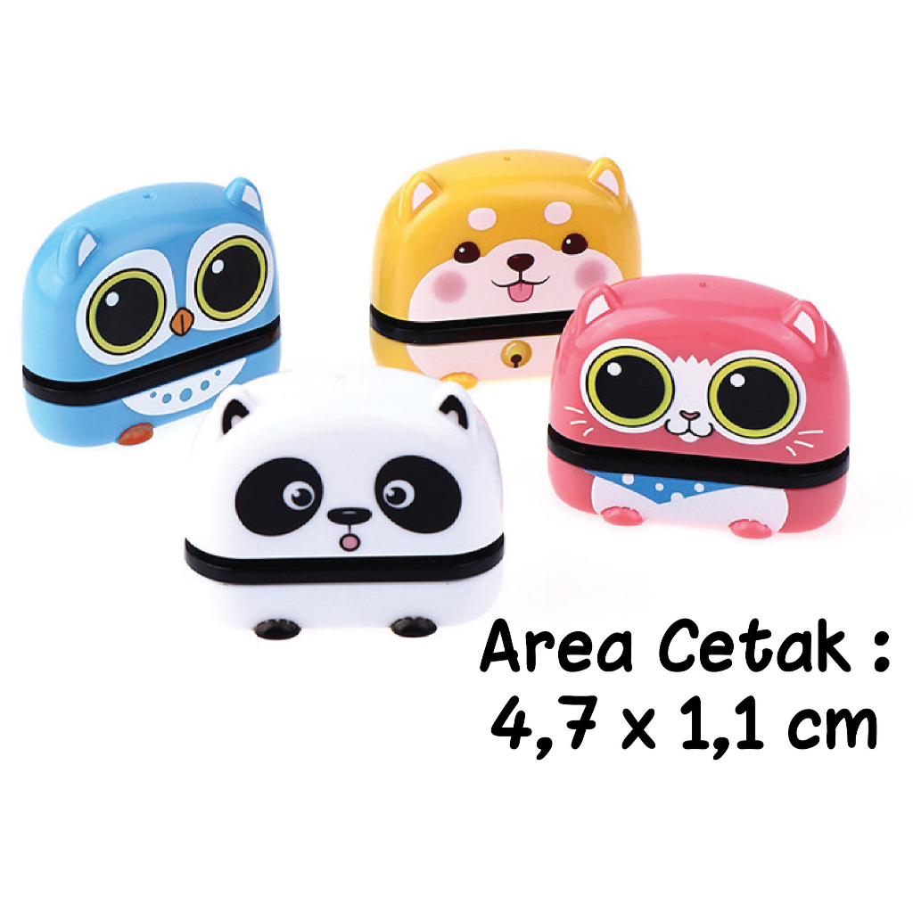 

Baru Cute Stamp Custom Stamp Gantungan Tali / Stempel Nama Karakter