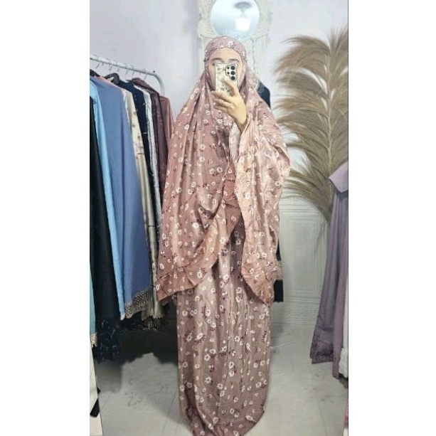 [GMM] Mukenah Rayon Motif Rimpel 2