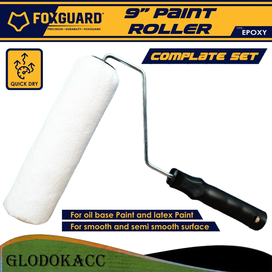 Kuas Roll Set Kuas Roller Cat Epoxy 9 inch Foxguard