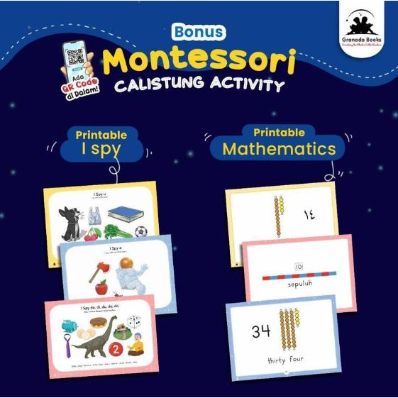 Buku Anak Montessori Calistung Activity 3-4 thn (English)