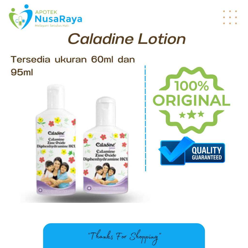Caladine Lotion (Lotion Anti Gatal/Lotion Calamine) 60 ml 95ml