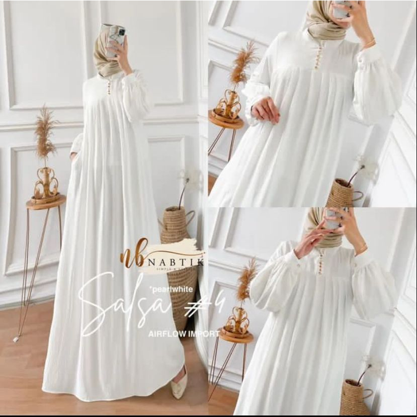 SALSA DRESS CRINCLE // GAMIS MUSLIMAH CRINCLE AIRFLOW