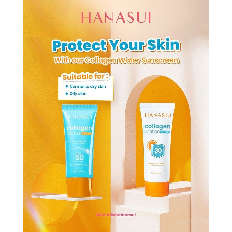❄️MATCHA❄️HANASUI COLLAGEN WATER SUNSCREEN - SUNBLOCK SPF 50PA+++ BPOM ORIGINAL