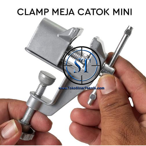 Mini Catok Meja Vise Table TVT-02 Clamp Vice Table Alumunium Aluminum Penahan Holder Vise Bench Portable Kokoh