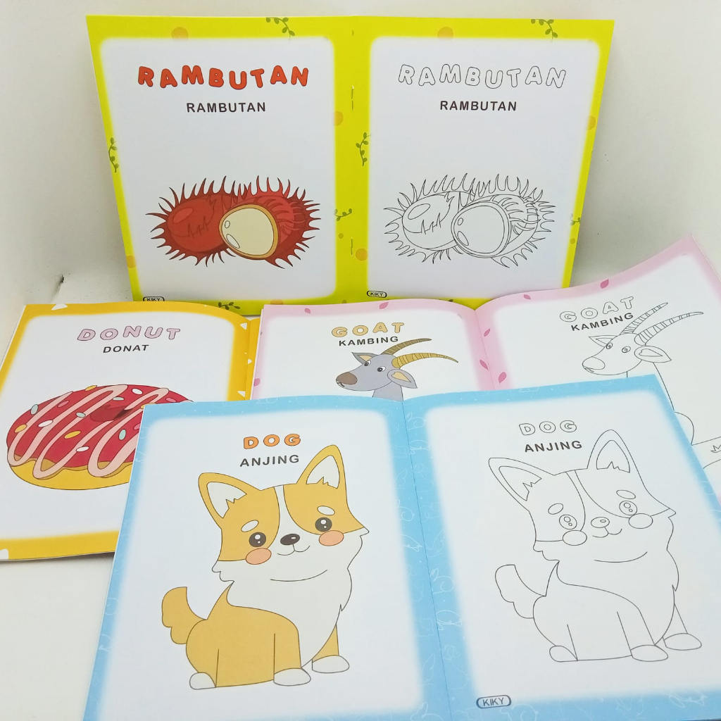 

Buku Mewarnai KIKY Coloring Books Mengggambar Buku Anak Edukasi