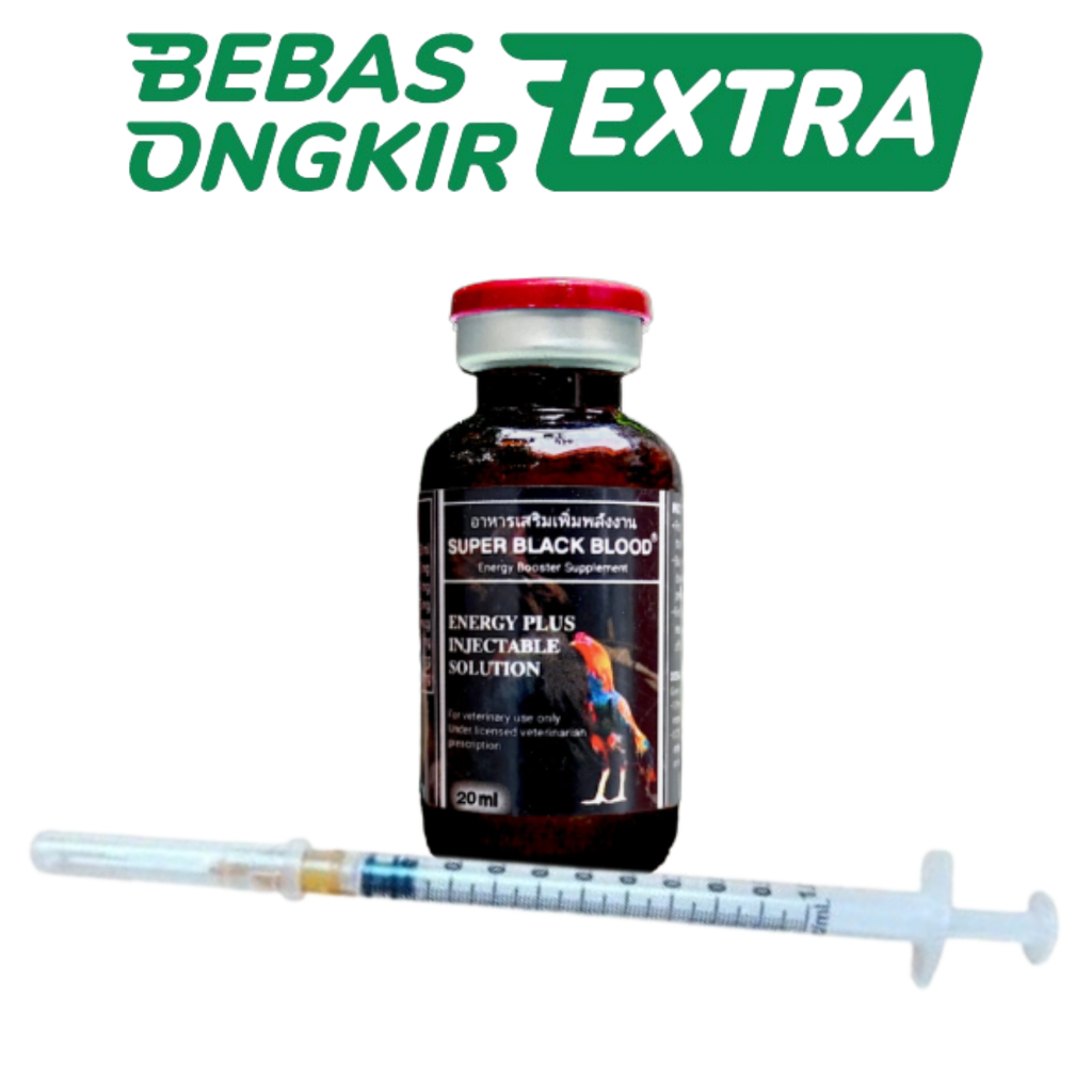 DOPING SUPER BLACK BLOOD 20ml - Doping Ayam Pisau dan Ayam Taji Laga