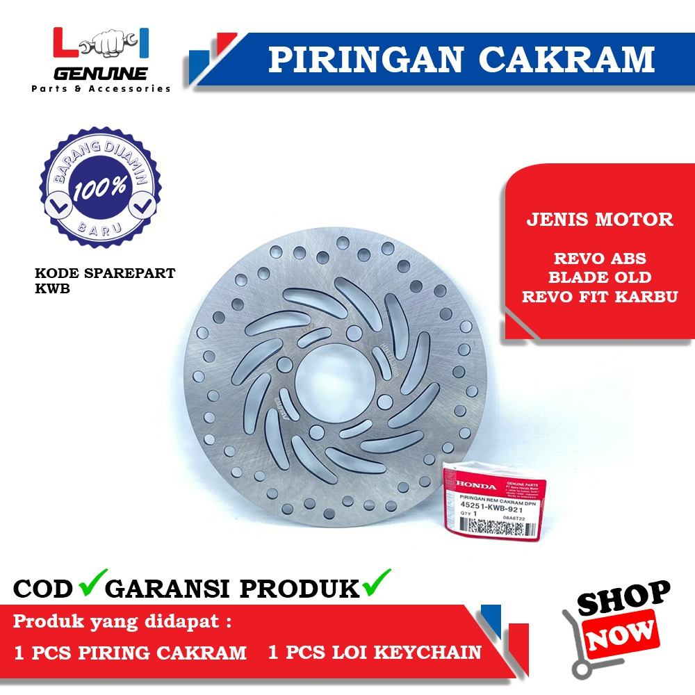 -LOI- PIRINGAN CAKRAM REVO ABS BLADE OLD REVO FIT KARBU KWB