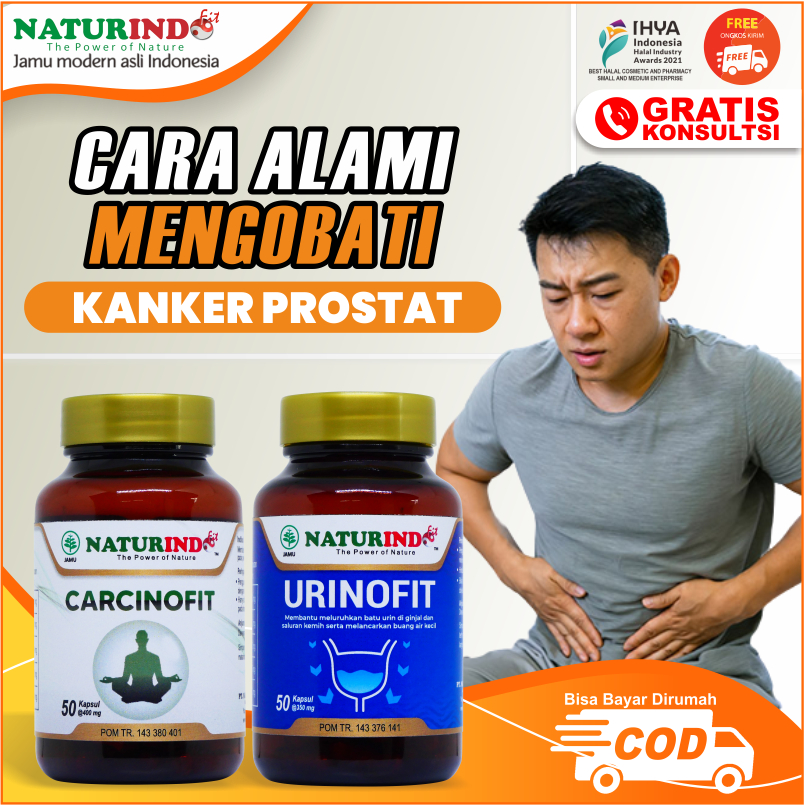 OBAT PROSTAT HERBAL Paket Kapsul Herbal untuk Kesehatan Prostat - Carcinofit dan Urinofit - Ekstrak 