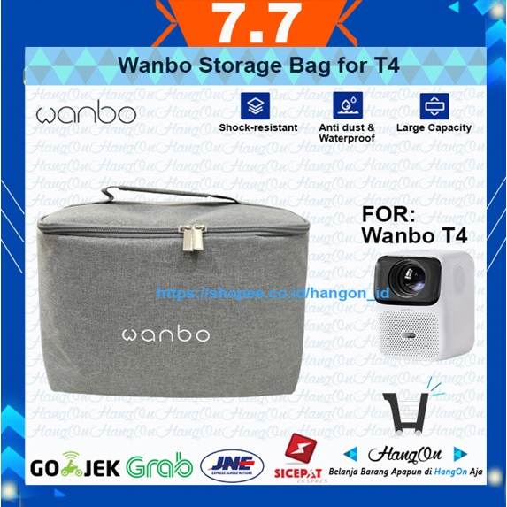 Wanbo Projector Bag T4 / Max Protective Tas Proyektor Waterproof Decode HD Dual 3W Speaker 1GB/16GB