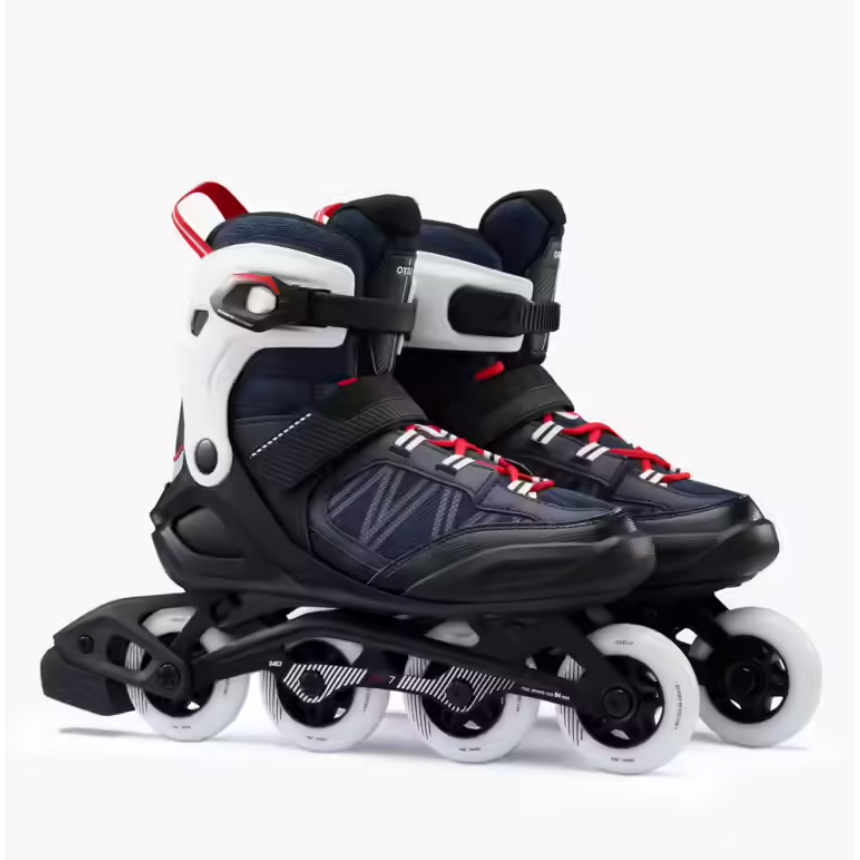 OXELO Fit500 Sepatu Roda Inline Dengan Roda 80mm Dan kekerasan 80A Pria