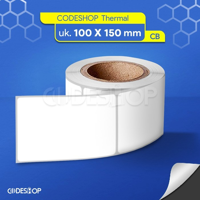 

Stiker Label Termal 100 x 150 / 100x150 mm / 100x150mm / 10x15 cm 500 Pcs Core 3
