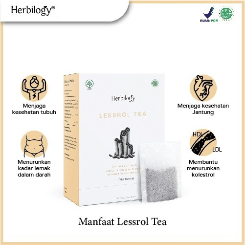 Herbilogy Lessrol Tea - Kolesterol 20 Kantong Teh