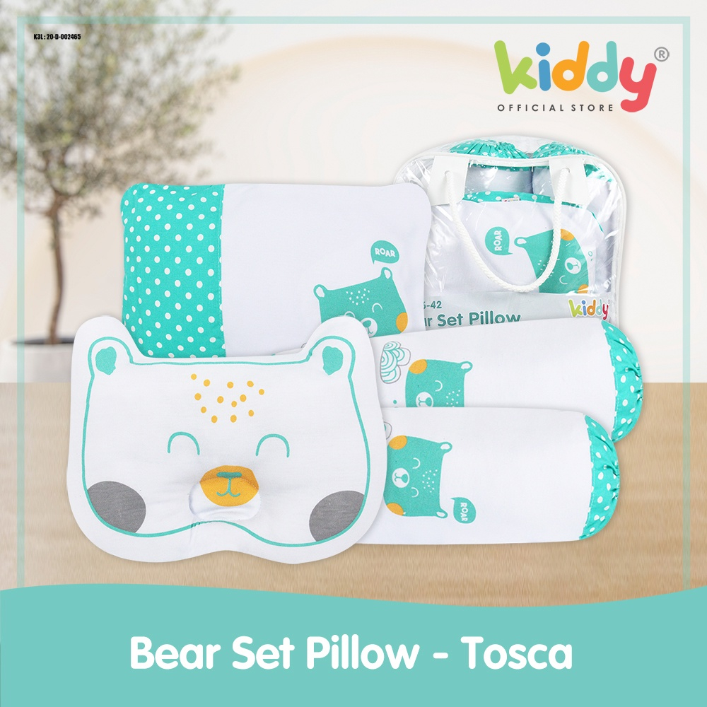 Kiddy Bear Set Pillow 4 in 1/ Bantal Bayi Set Paket