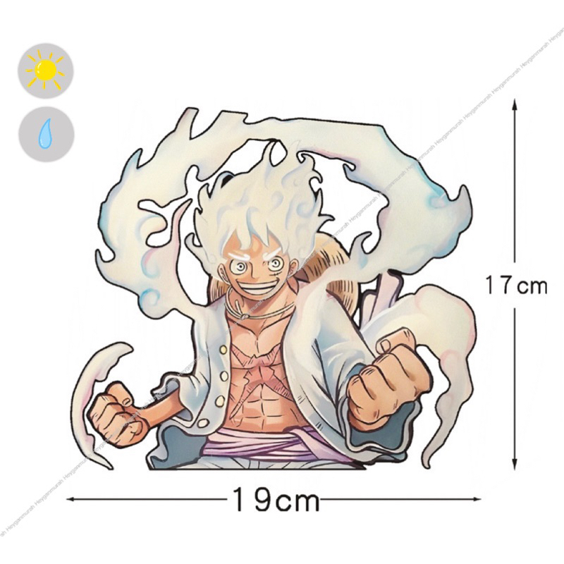 Heyganmurah Stiker Motor Mobil One Piece Luffy / Stiker Luffy One Piece