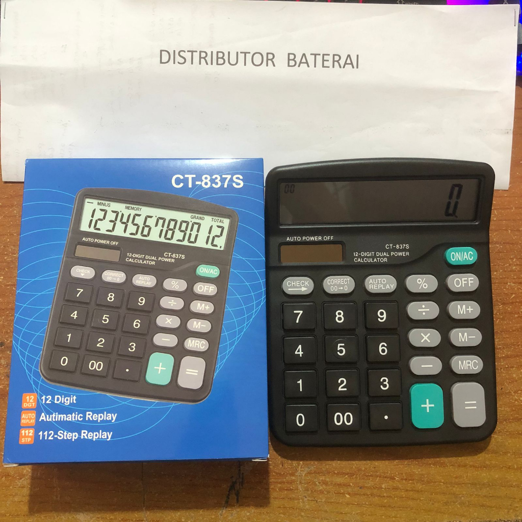 

CT 837 S CT837S 12Digit Kalkulator Calculator