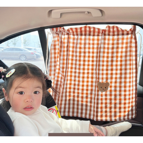 Korean Minji Car Window Curtain - Gorden Mobil Anti UV Bayi Tirai Jendela Hordeng Kain Horden Penutup Cahaya Matahari