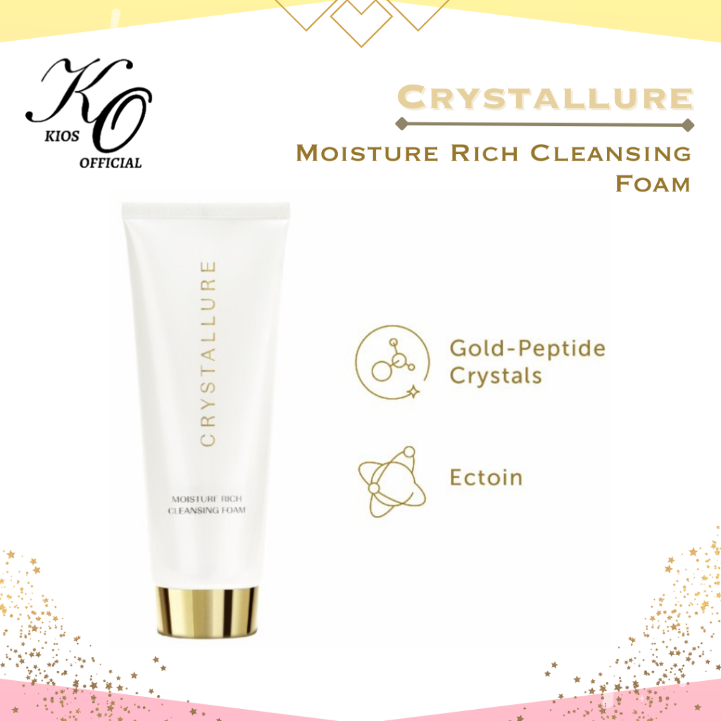 Wardah Crystallure Moisture Rich Cleansing Foam 100ml | Pembersih Wajah