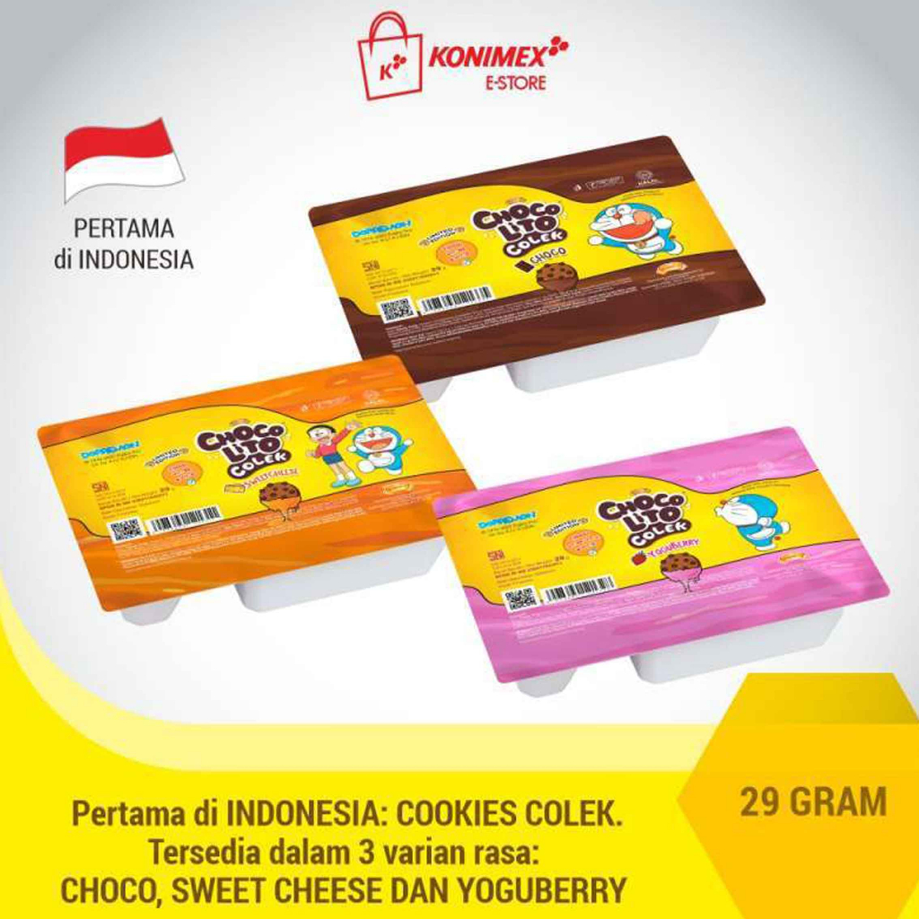 ChocoLito Colek / Kukis Mini Cokelat / Biskuit Cream Yogurt / 29gr