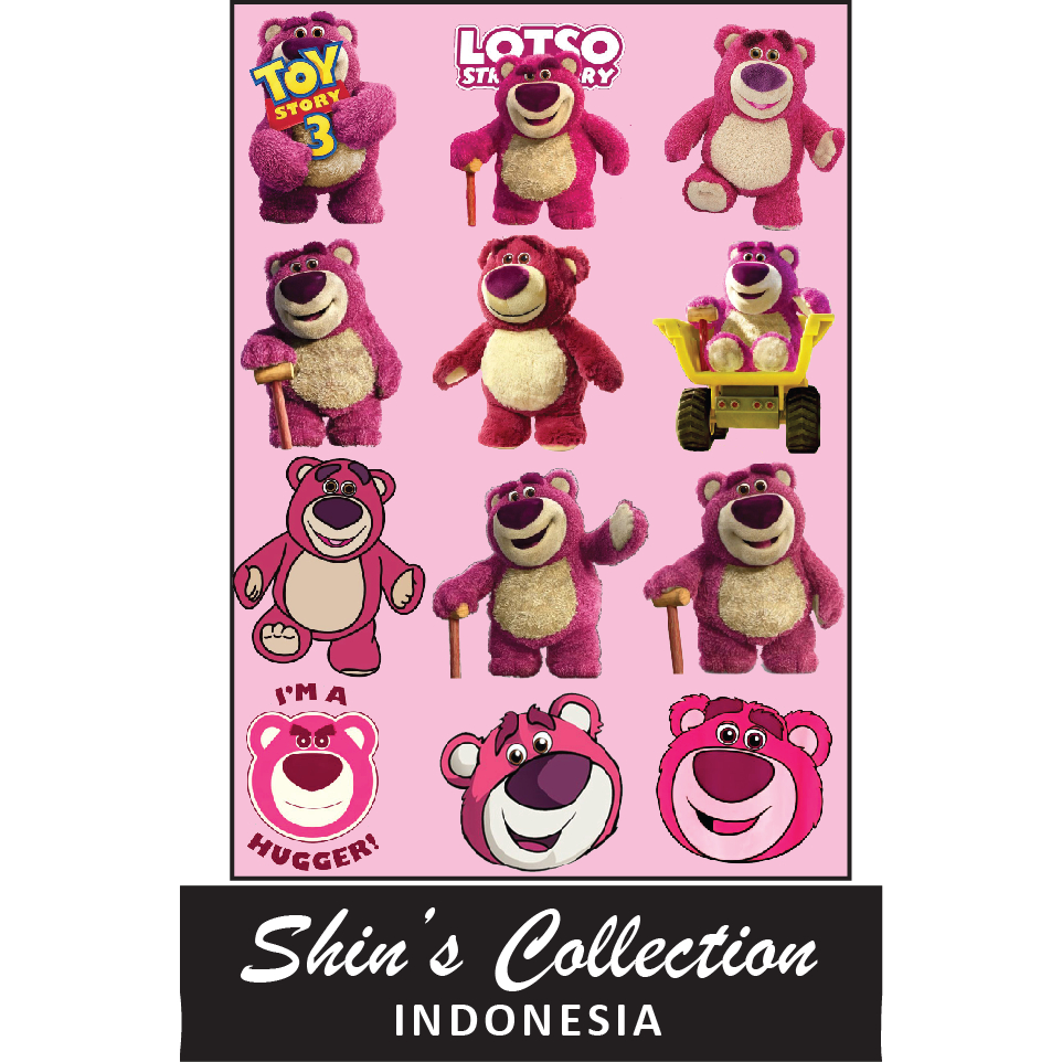 

Sticker stiker murah anti air Lotso solo Toy Story 1 pc