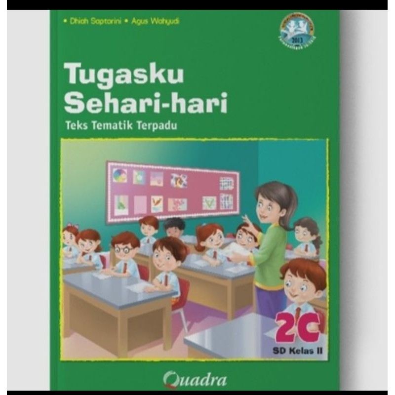 BUKU TEMATIK SD/MI KELAS 1 KELAS 2 PENERBIT QUADRA BEKAS MASIH BAGUS ORIGINAL